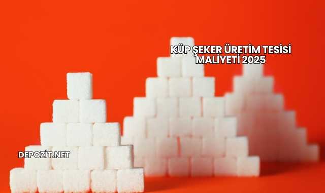 Küp Şeker Üretim Tesisi Maliyeti 2025