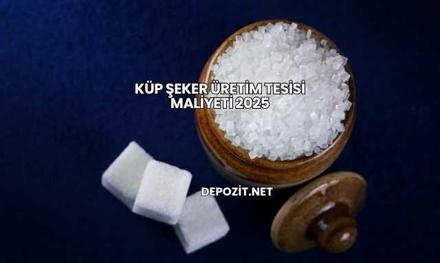 Küp Şeker Üretim Tesisi Maliyeti 2025