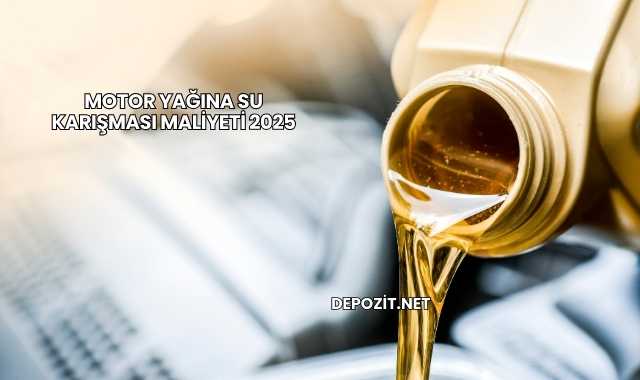 Motor Yağına Su Karışması Maliyeti 2025