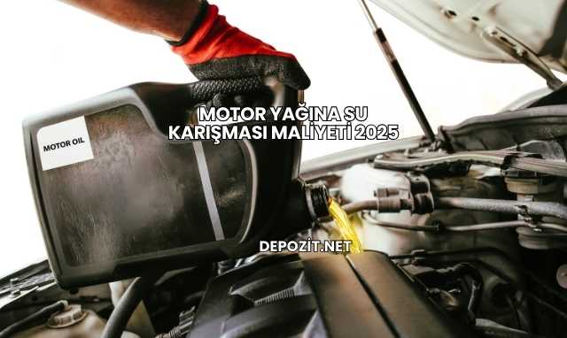 Motor Yağına Su Karışması Maliyeti 2025