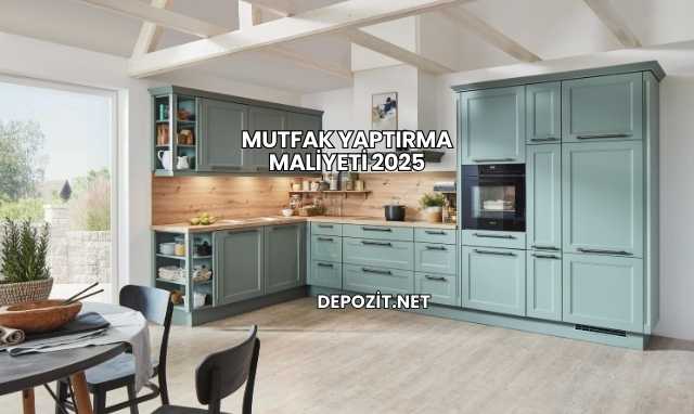 Mutfak Yaptırma Maliyeti 2025