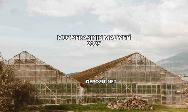 Muz Serasının Maliyeti 2025