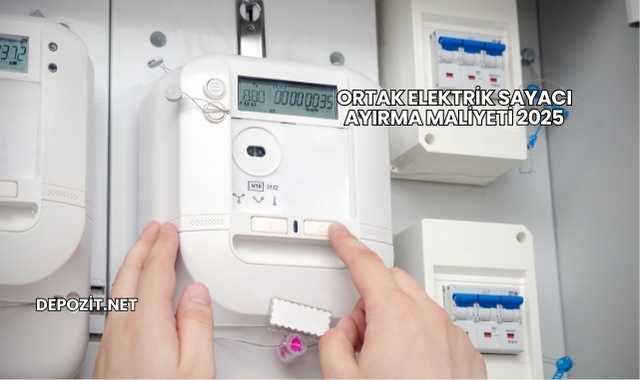 Ortak Elektrik Sayacı Ayırma Maliyeti 2025