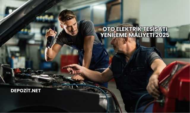 Oto Elektrik Tesisatı Yenileme Maliyeti 2025