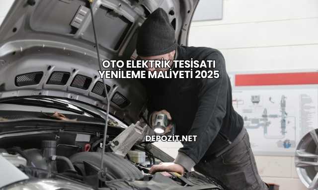Oto Elektrik Tesisatı Yenileme Maliyeti 2025