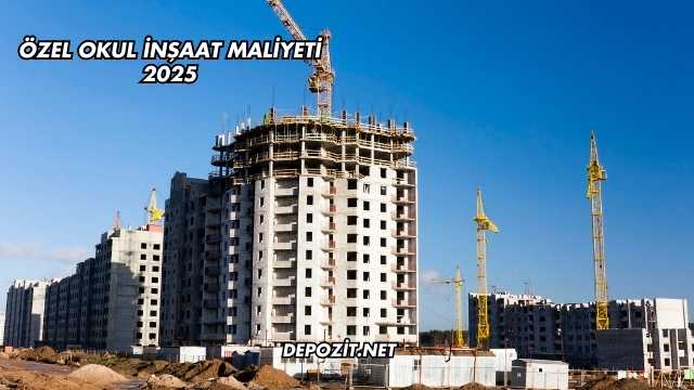Özel Okul İnşaat Maliyeti 2025