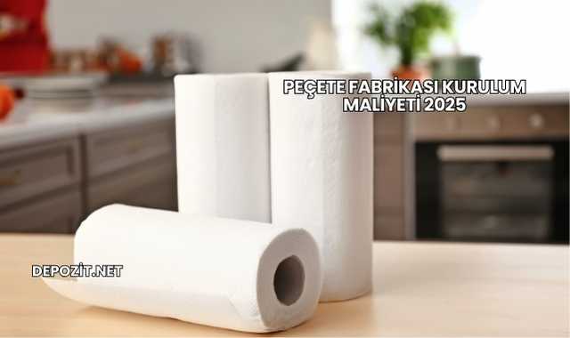 Peçete Fabrikası Kurulum Maliyeti 2025