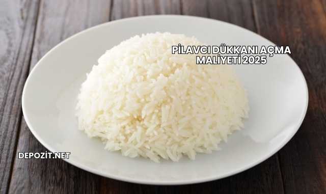 Pilavcı Dükkanı Açma Maliyeti 2025