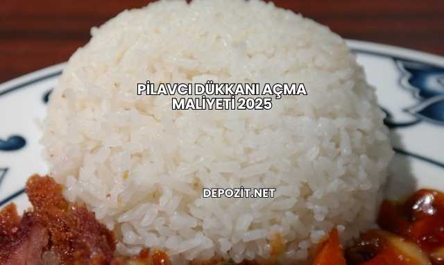 Pilavcı Dükkanı Açma Maliyeti 2025