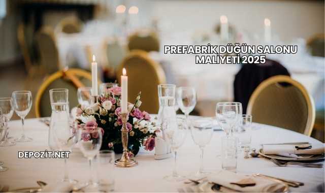 Prefabrik Düğün Salonu Maliyeti 2025