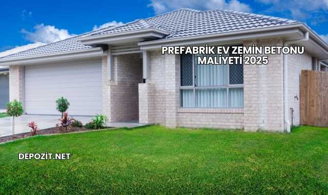 Prefabrik Ev Zemin Betonu Maliyeti 2025
