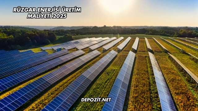 Rüzgar Enerjisi Üretim Maliyeti 2025
