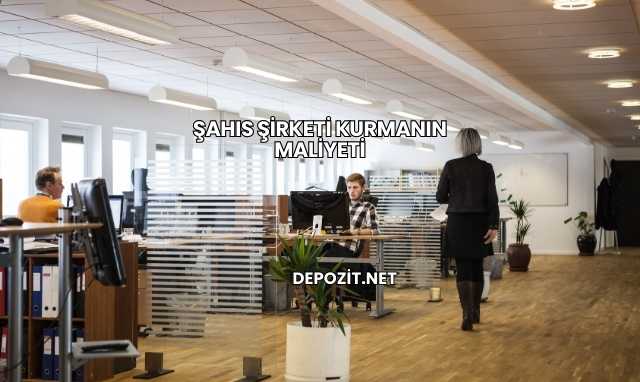 Şahıs Şirketi Kurmanın Maliyeti