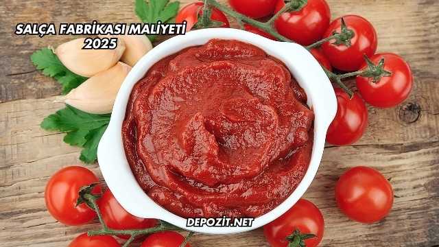 Salça Fabrikası Maliyeti 2025