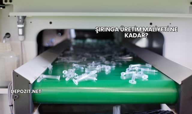 Şırınga Üretim Maliyeti Ne Kadar?