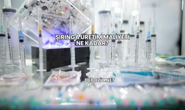 Şırınga Üretim Maliyeti Ne Kadar?