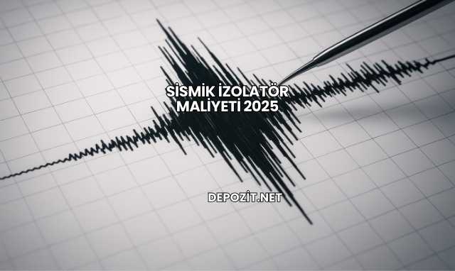 Sismik İzolatör Maliyeti 2025
