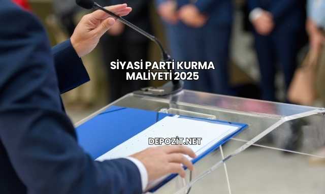Siyasi Parti Kurma Maliyeti 2025