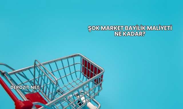 Şok Market Bayilik Maliyeti Ne Kadar?
