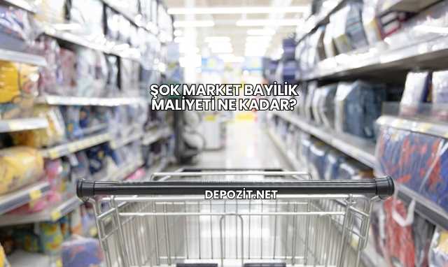 Şok Market Bayilik Maliyeti Ne Kadar?