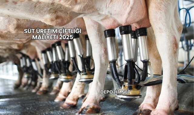 Süt Üretim Çiftliği Maliyeti 2025