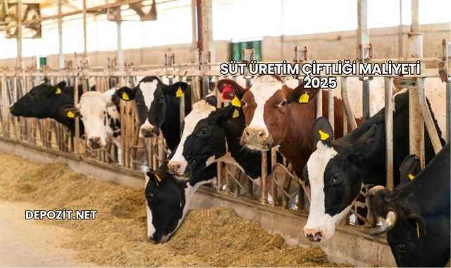 Süt Üretim Çiftliği Maliyeti 2025