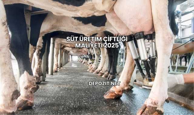 Süt Üretim Çiftliği Maliyeti 2025