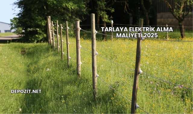 Tarlaya Elektrik Alma Maliyeti 2025
