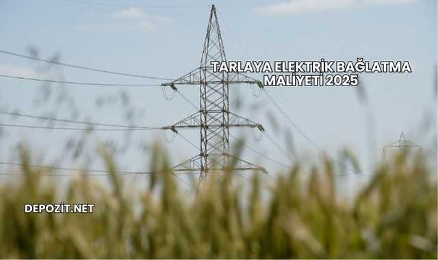 Tarlaya Elektrik Bağlatma Maliyeti 2025
