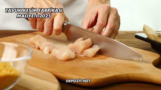 Tavuk Kesim Fabrikası Maliyeti 2025