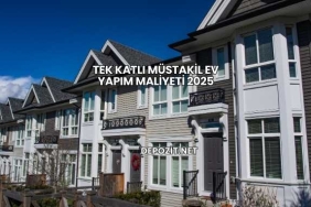 Tek Katlı Müstakil Ev Yapım Maliyeti 2025