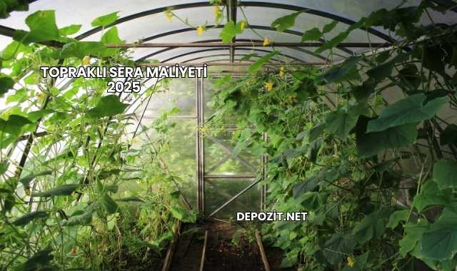 Topraklı Sera Maliyeti 2025