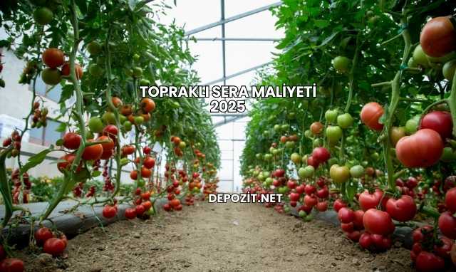 Topraklı Sera Maliyeti 2025