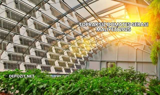 Topraksız Domates Serası Maliyeti 2025