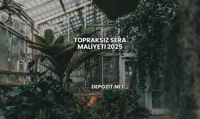 Topraksız Sera Maliyeti 2025