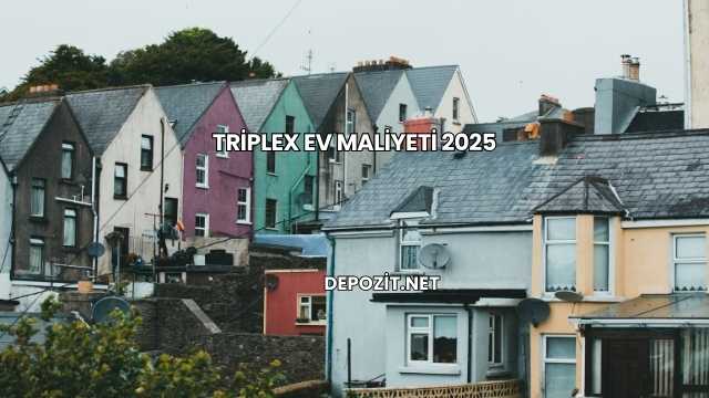 Triplex Ev Maliyeti 2025