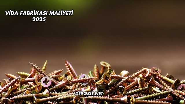 Vida Fabrikası Maliyeti 2025