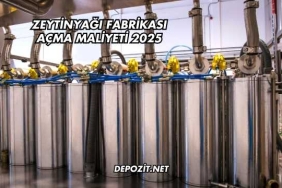 Zeytinyağı Fabrikası Açma Maliyeti 2025
