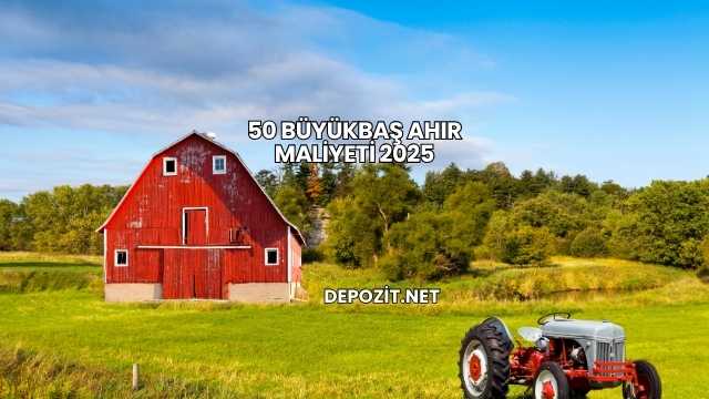 50 Büyükbaş Ahır Maliyeti 2025