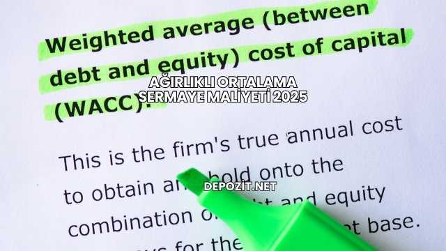 Ağırlıklı Ortalama Sermaye Maliyeti 2025