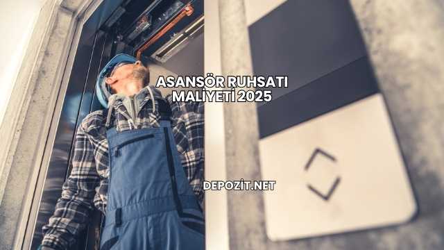 Asansör Ruhsatı Maliyeti 2025