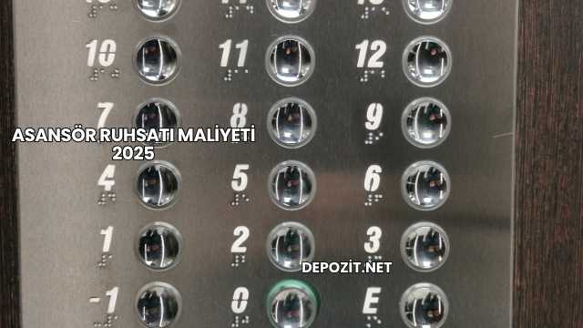 Asansör Ruhsatı Maliyeti 2025