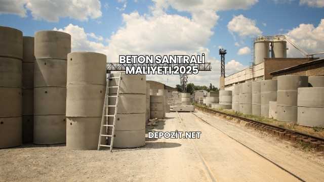 Beton Santrali Maliyeti 2025