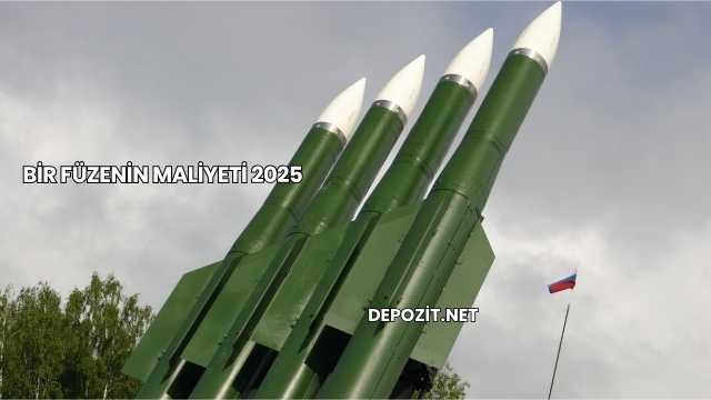 Bir Füzenin Maliyeti 2025