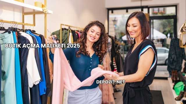 Butik Açma Maliyeti 2025