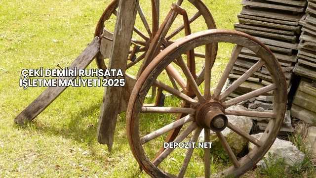 Çeki Demiri Ruhsata İşletme Maliyeti 2025