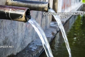 Çeşme Yaptırma Maliyeti 2025