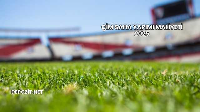Çim Saha Yapımı Maliyeti 2025