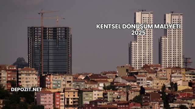 Kentsel Dönüşüm Maliyeti 2025