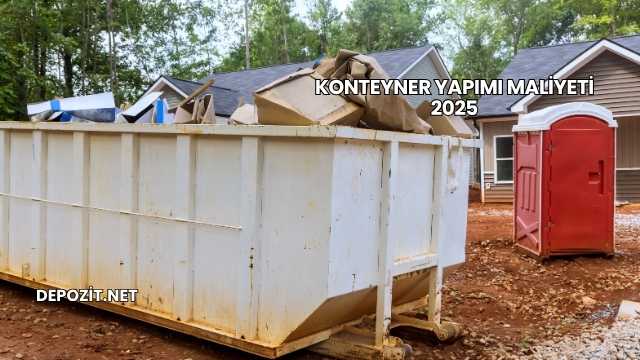 Konteyner Yapımı Maliyeti 2025